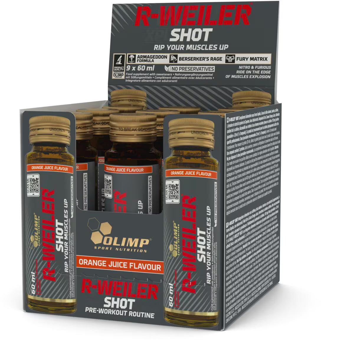 OLIMP® R-WEILER SHOTS 9 x 60ml Glas