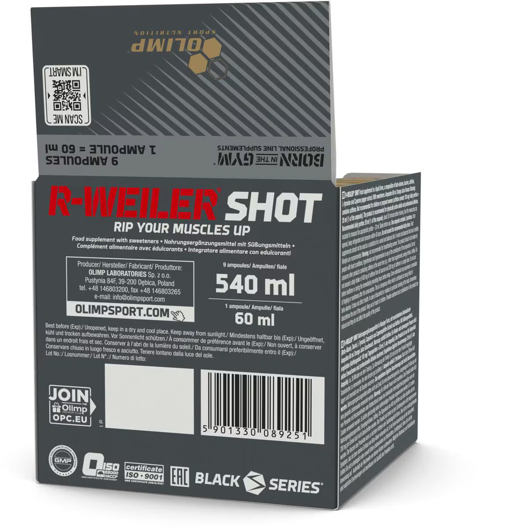 OLIMP® R-WEILER SHOTS 9 x 60ml Glas
