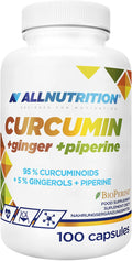 ALL NUTRITION® CURCUMIN + GINGER + PIPERINE 100 Caps