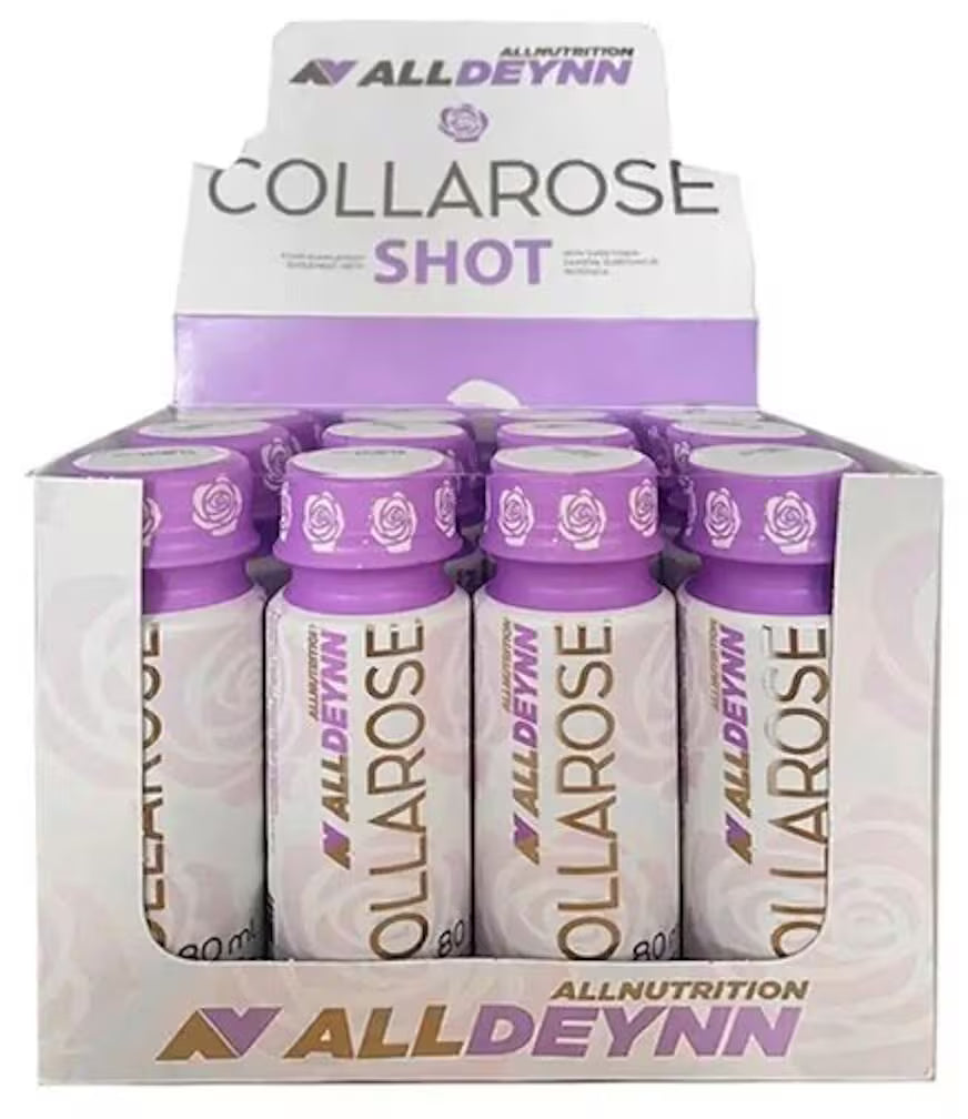 ALL NUTRITION® COLLAROSE Kollagen Shot 12x80ml Raspberry - Wild Strawberry