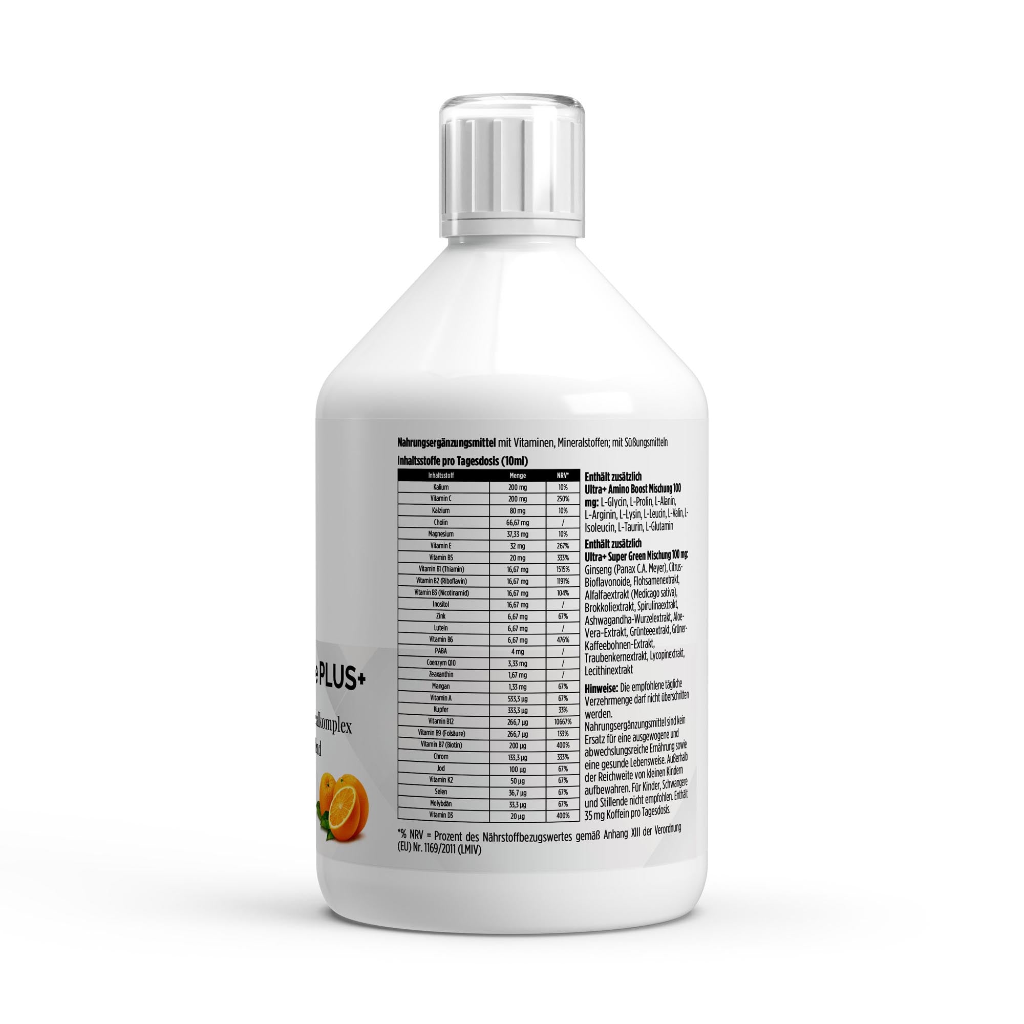 Vita Complete PLUS+ 50 vegane Shots - Fresh Orange - 500ml