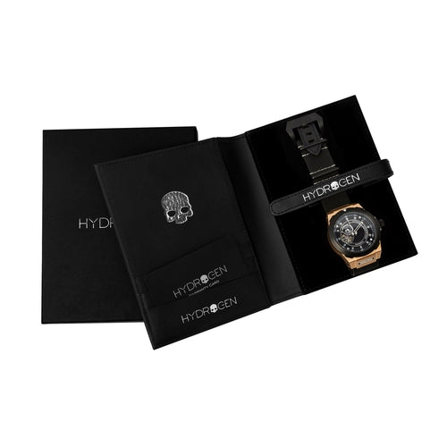 Vento Schwarz Roségold Leder