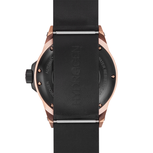 Vento Schwarz Roségold Leder