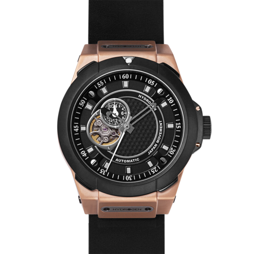 Vento Schwarz Roségold Leder