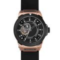 Vento Schwarz Roségold Leder