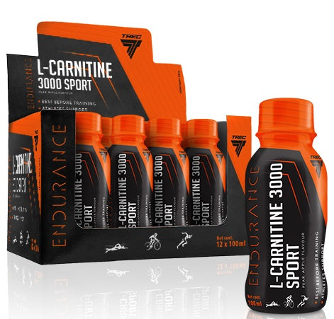 TREC® L-CARNITINE 3000 SPORT Shots 12 x100ml Birne-Apfel