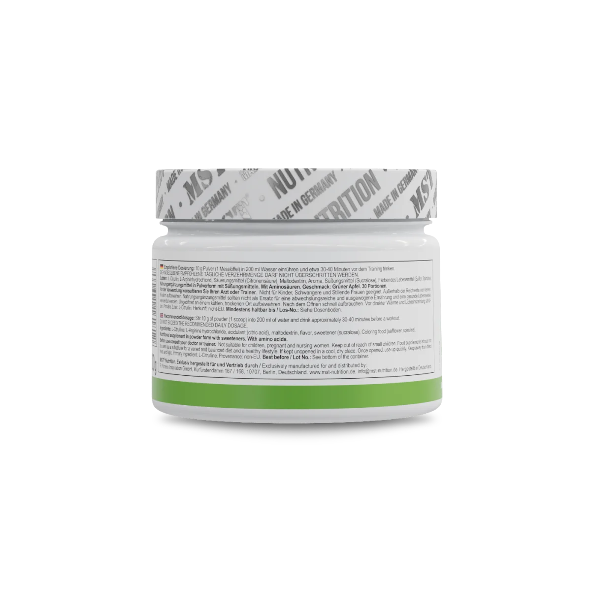 Amino Pump 300 g Green Apple