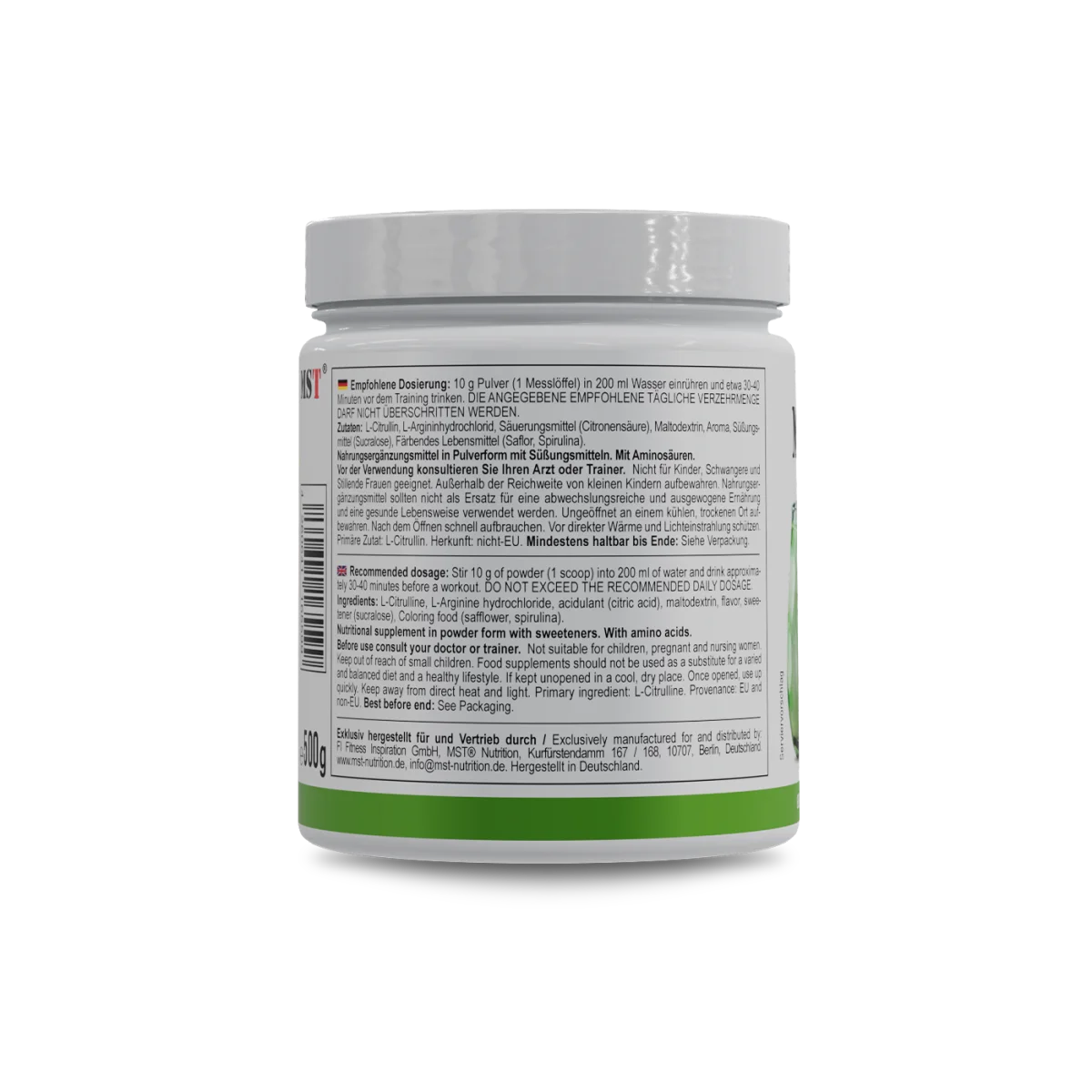 Amino Pump 500 g Green Apple