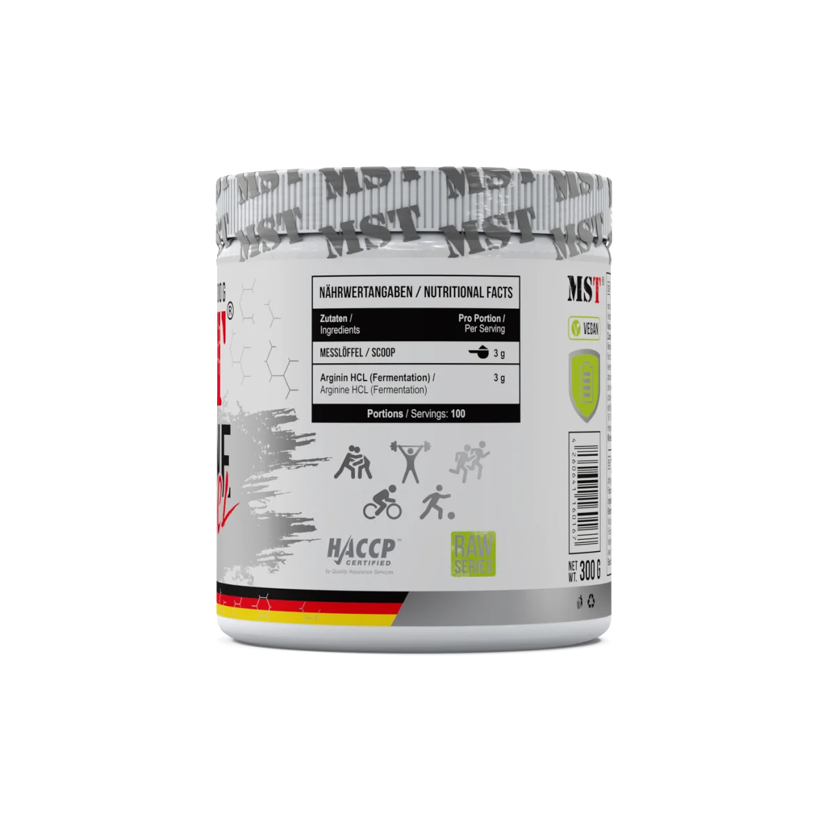 Arginine HCL 300g Unflavored