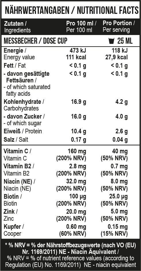 Collagen Peptides + Biotin 500 ml Orange Juice