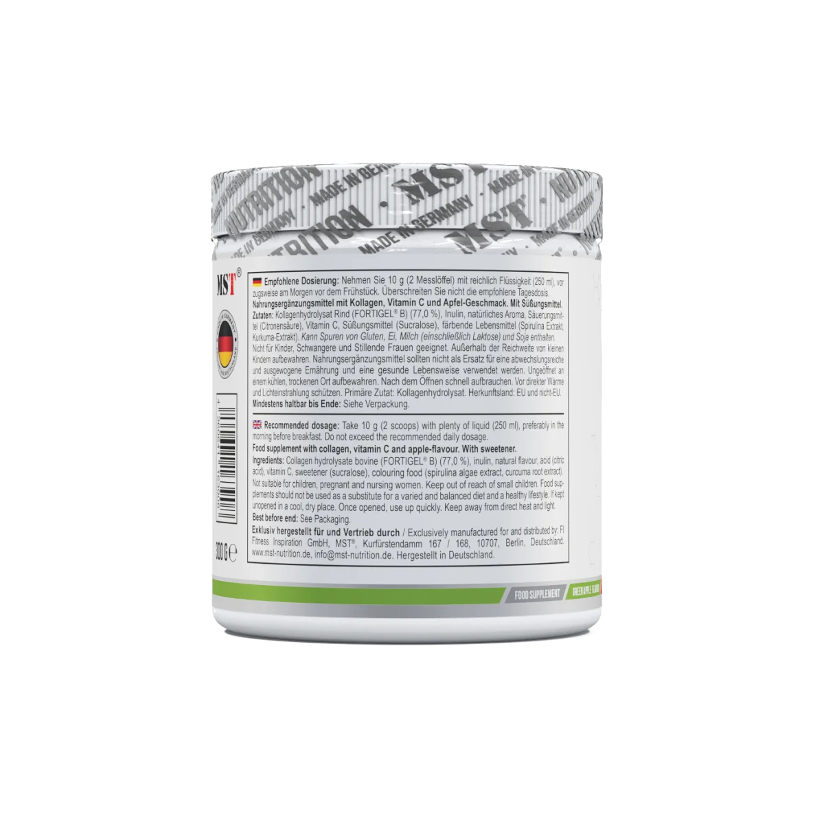 Collagen Peptides Fortigel® 300 g Green apple