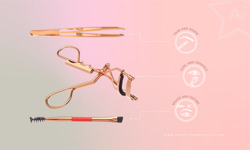 Roségoldenes „Wimpern Lifter“ All-Inclusive-Set