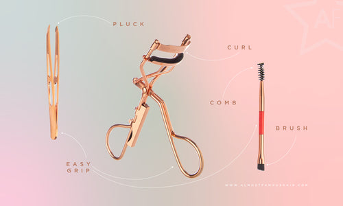 Roségoldenes „Wimpern Lifter“ All-Inclusive-Set