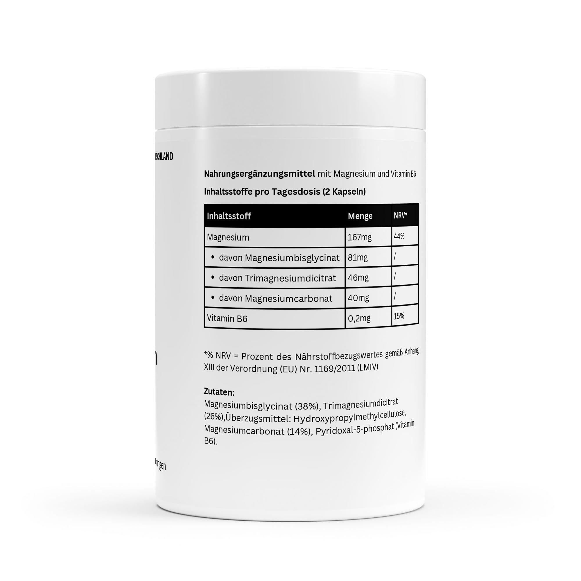 Magnesium Komplex + Vitamin B6 - 90 Kapseln