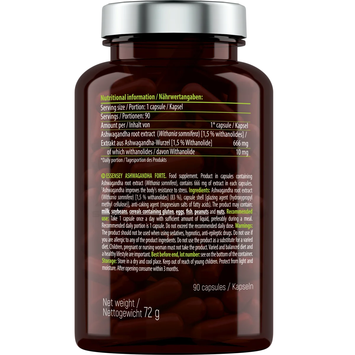 Essensey® ASHWAGANDHA FORTE 90 Kapseln