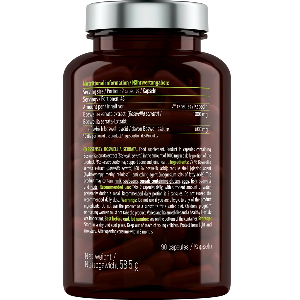Essensey® BOSWELLIA SERRATA (Weihrauch) 1000mg 90 Kapseln