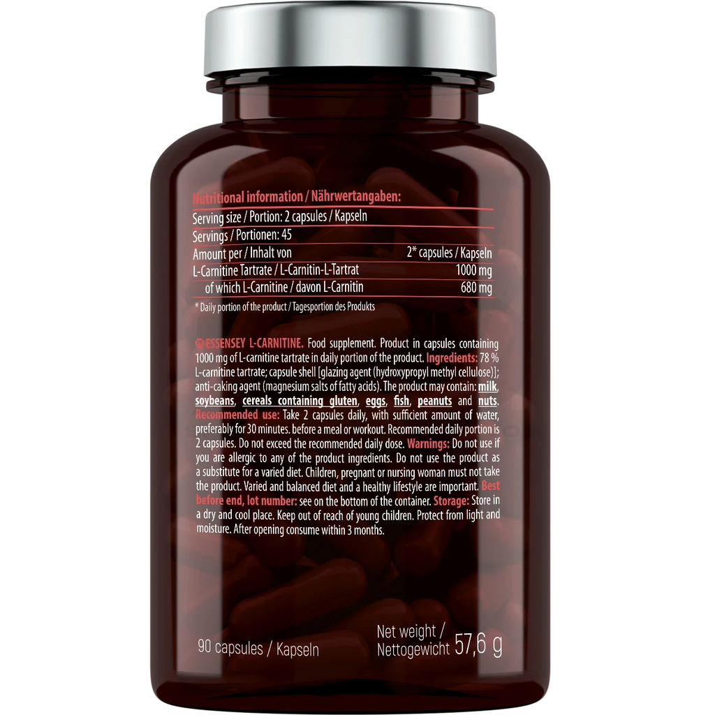 Essensey® L-CARNITINE 1000mg 90 Kapseln