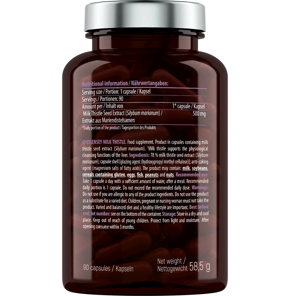 Essensey® MILK THISTLE (Mariendistel) 500mg 90 Kapseln