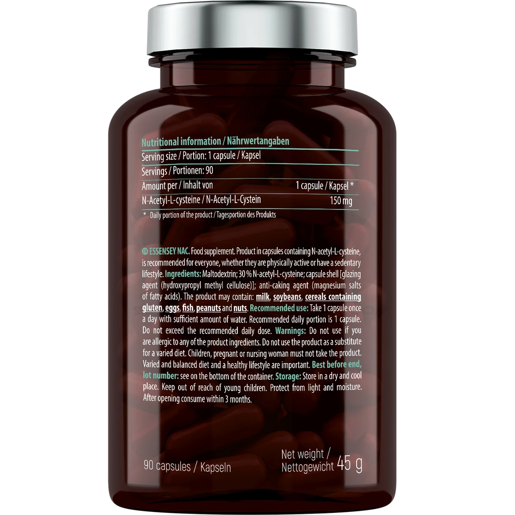 Essensey® NAC N-ACETYL - L-CYSTEIN 150mg 90 Kapseln