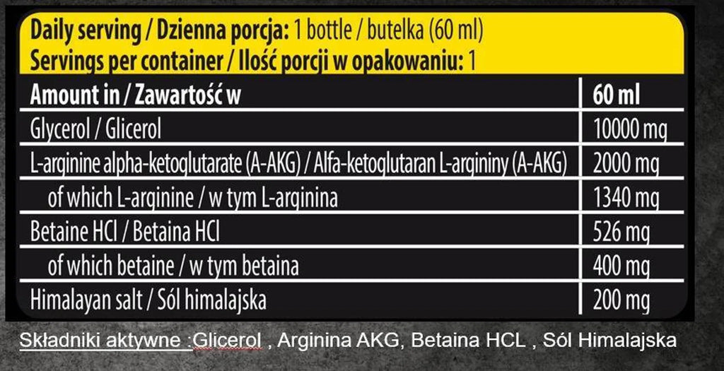 Kevin Levrone® Anabolic ON STAGE PUMP SHOTS 24x60ml Stim free