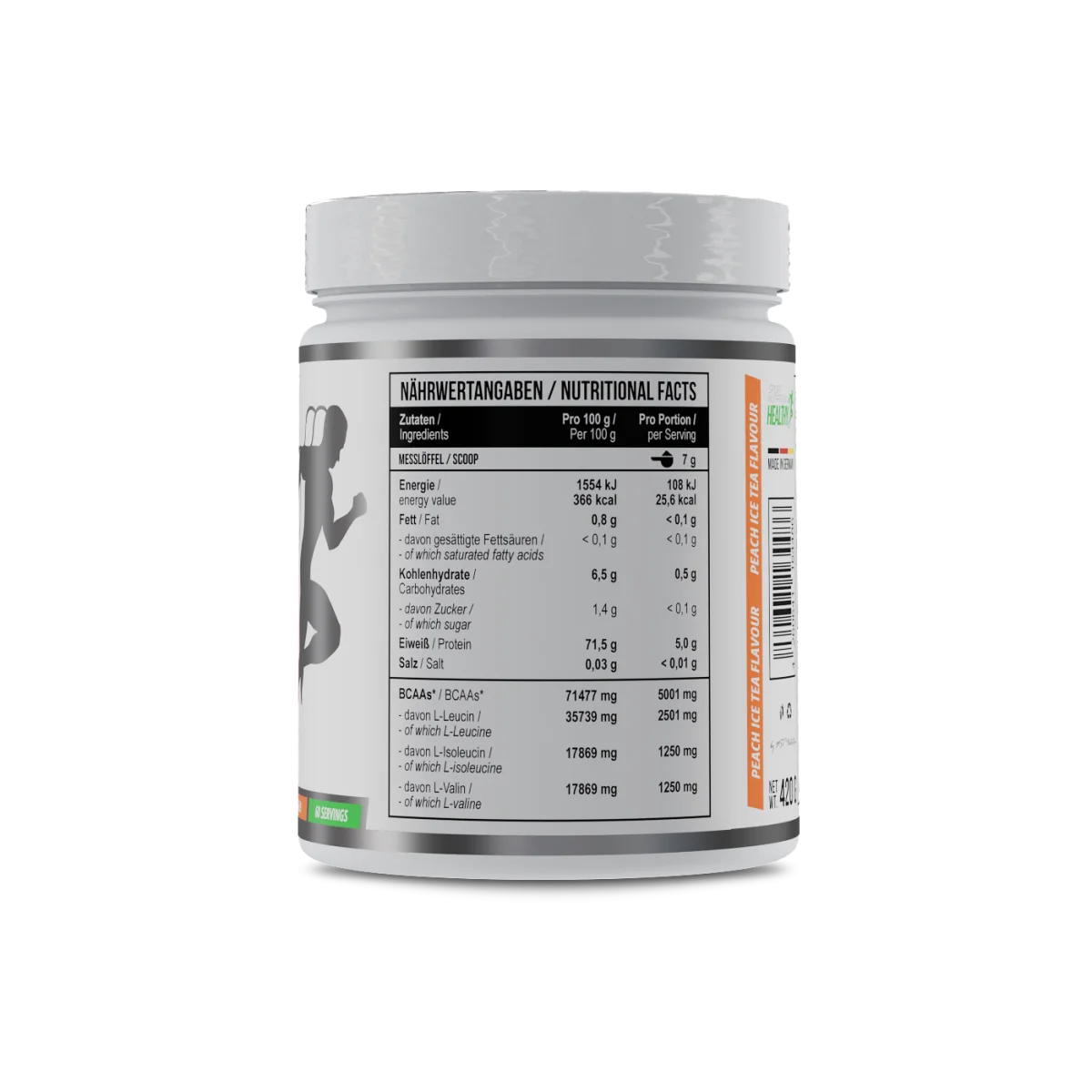 Healthy® BCAA Instant 420 g Peach ice tea
