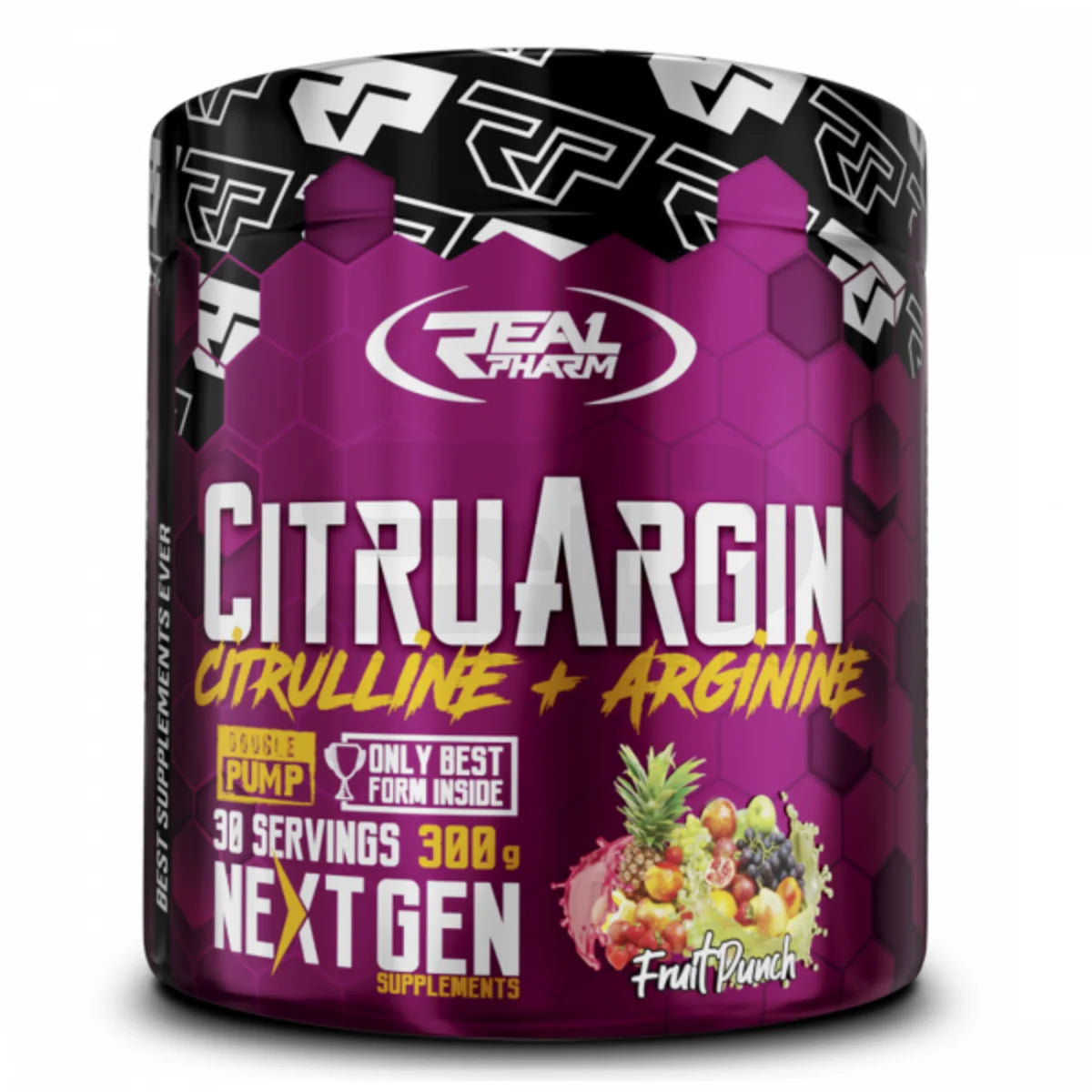 REAL PHARM® CITRUARGIN 300g 4000mg Citrullin + 4000mg Arginin