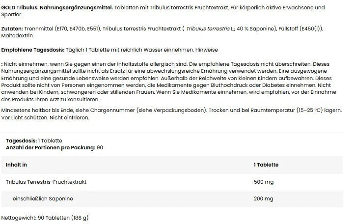 Kevin Levrone GOLD TRIBULUS 90 Tabl.