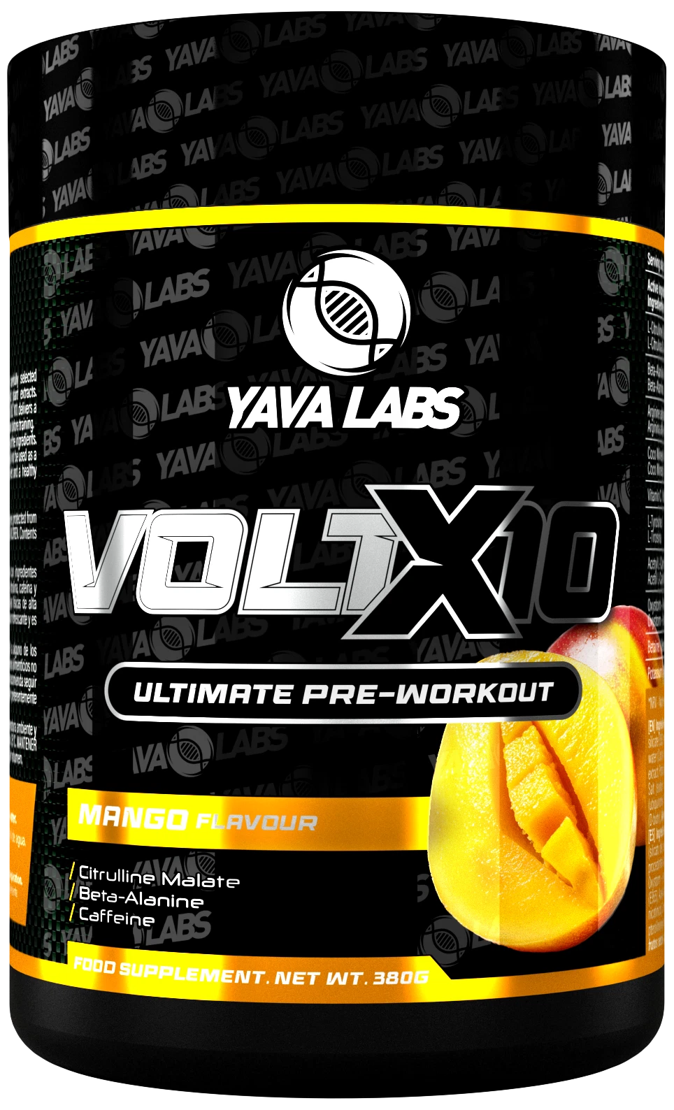 YAVA LABS® VOLT X10 ULTIMATE Pre Workout 380g