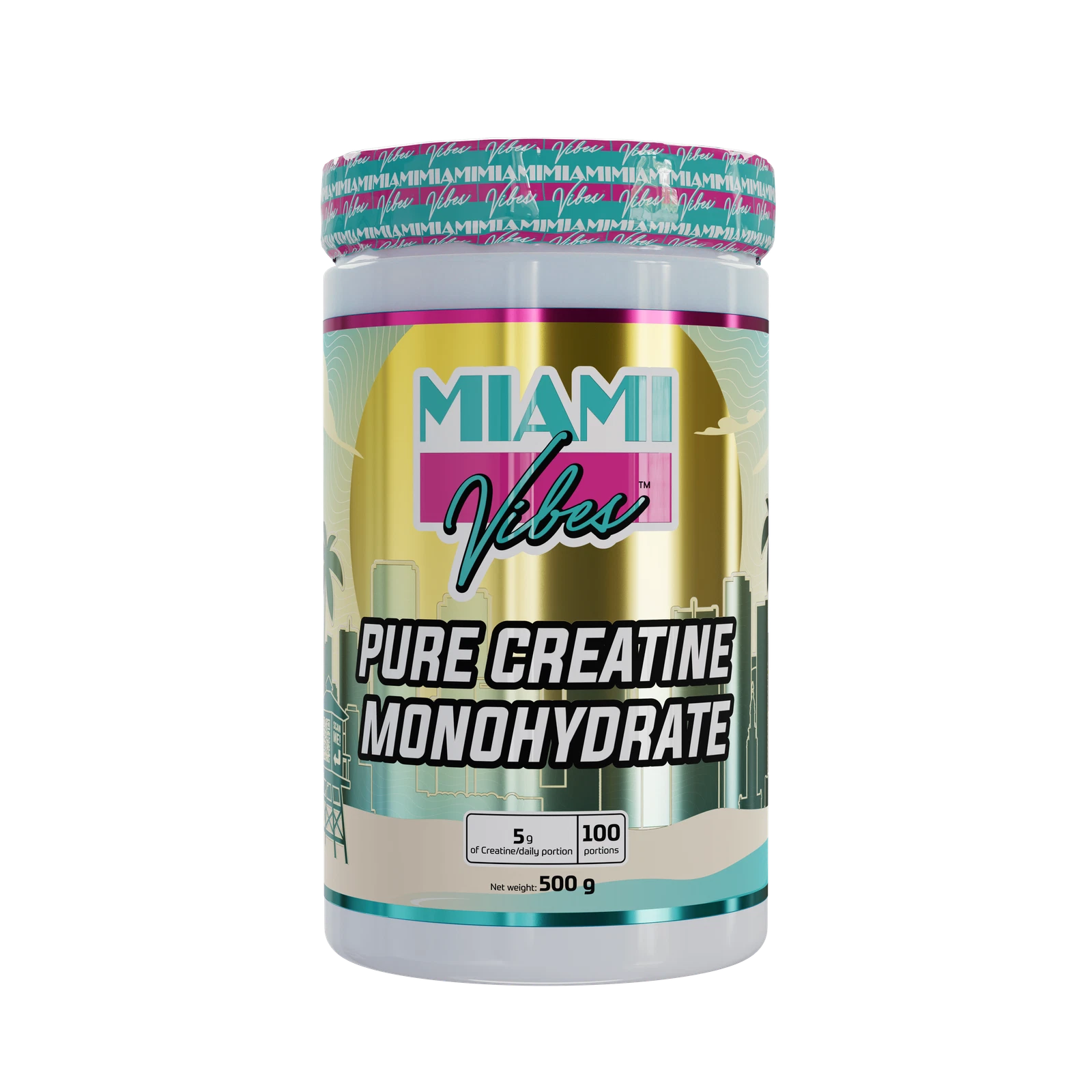 MIAMI VIBES® PURE CREATINE MONOHYDRATE 500g
