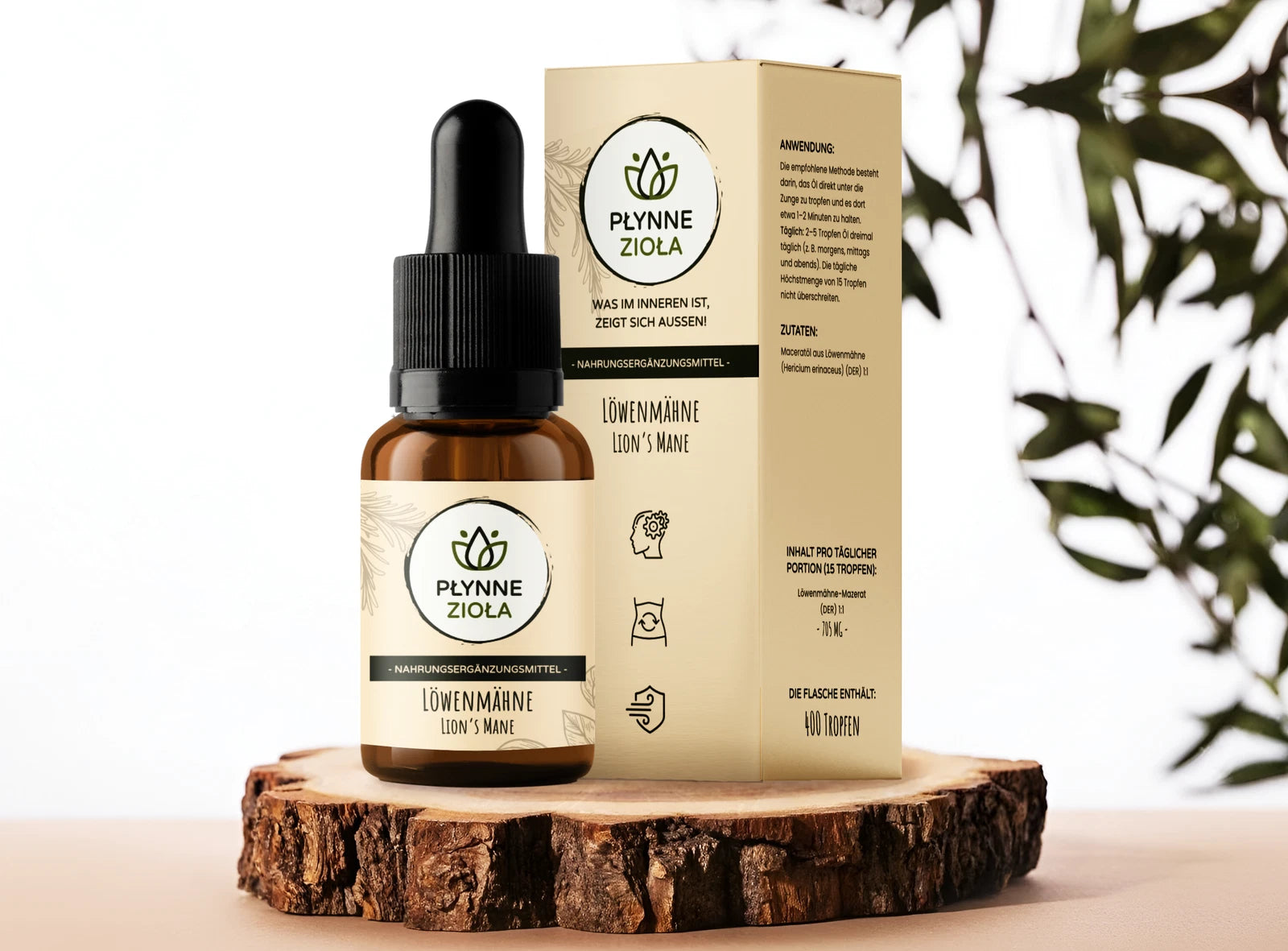 AuraCare® Lions Mane Tropfen 15 ml Extrakt 14100 mg hochkonzentriert