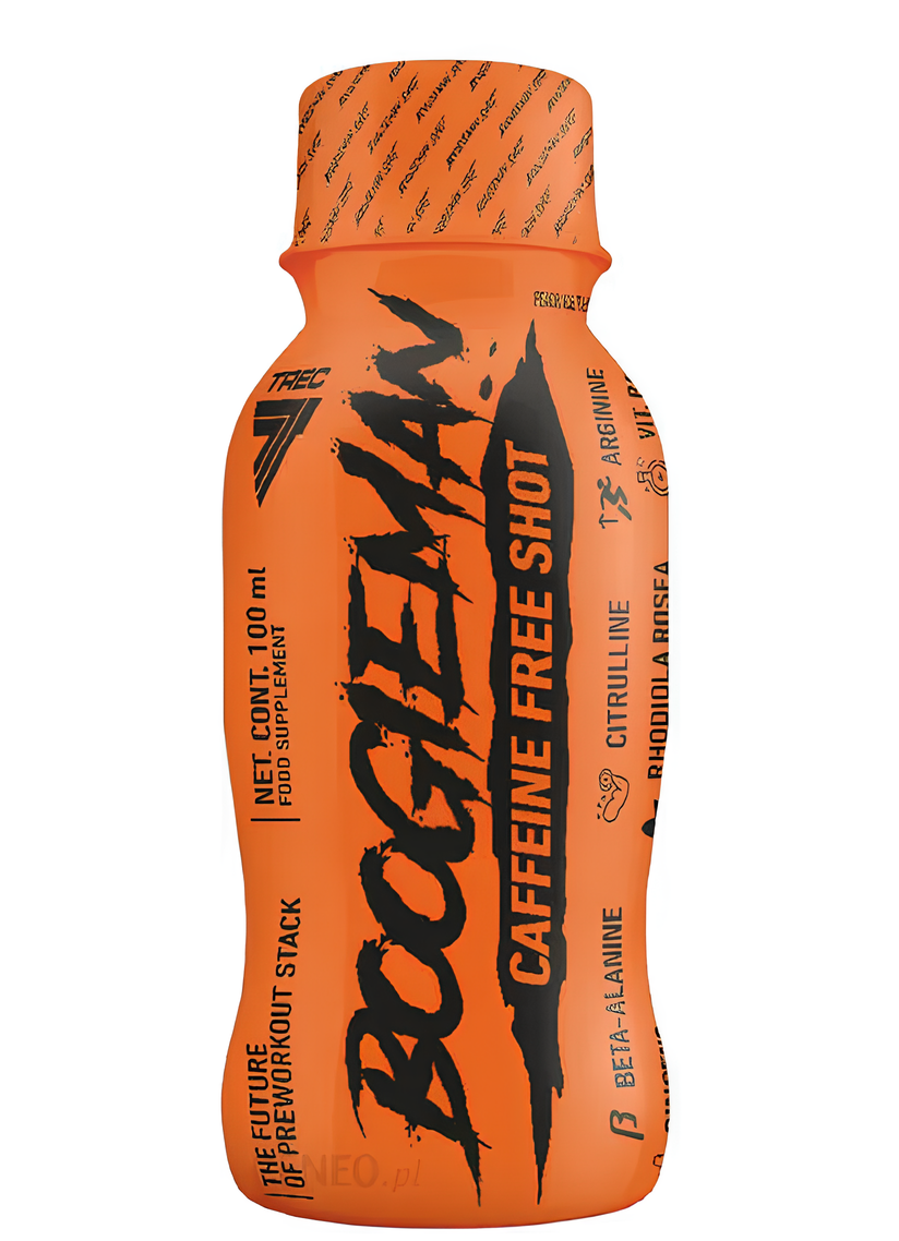 TREC® BOOGIEMAN Booster Shots CAFFEINE FREE 12 x 100ml Ice Tea