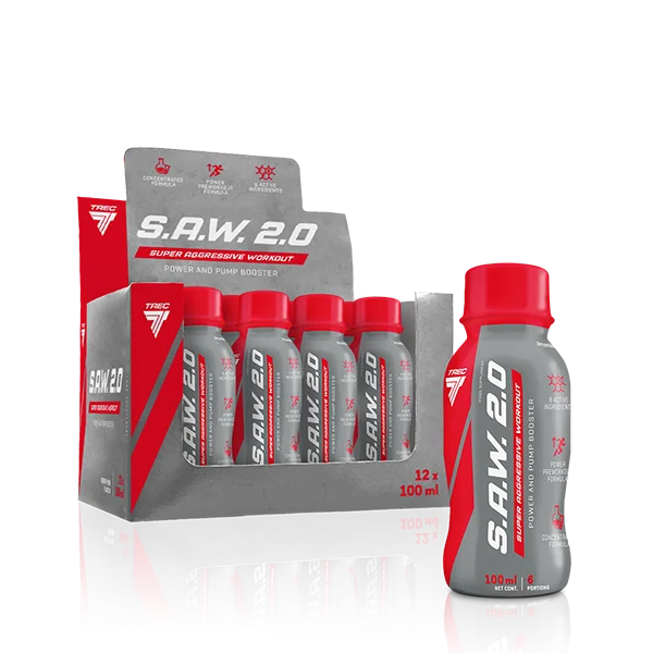 TREC® S.A.W 2.0 BOOSTER SHOTS 12 x100ml Cherry Pear