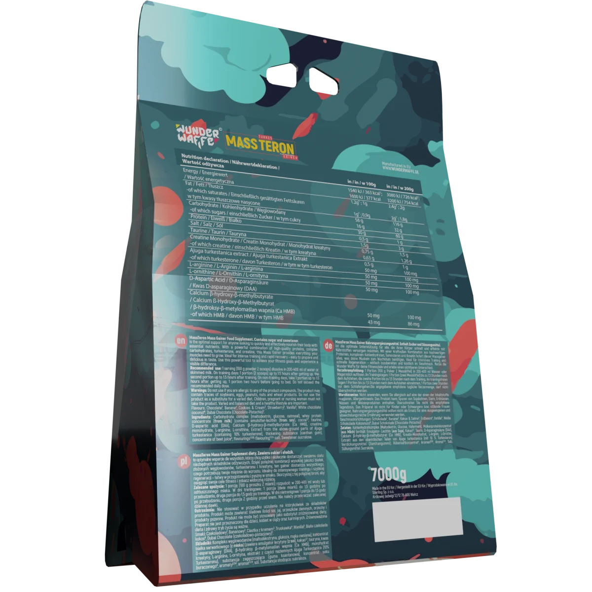 WUNDERWAFFE® MASSTERON Mass Gainer 7kg